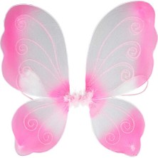 Pretty Pinky Tüylü Kelebek Kanat - Pembe