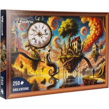 Witty Puzzlezz 250 Parça Puzzle: Saat ve Ev