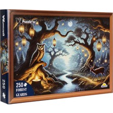 Witty Puzzlezz 250 Parça Puzzle: Baykuş ve Geyik