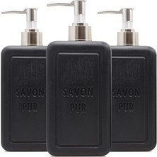 FourForce De Royal Savon Pur Luxury Vegan Sıvı Sabun 500 ml 3 Adet (Siyah)
