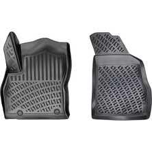 FourForce Fiat Fiorino Benzinli Panelvan (2 Parça) 2007 Sonrası Uyumlu 3D Havuzlu Paspas