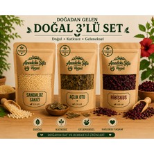 Anadolu Şifa Harput Açlık Otu, Sandaloz Sakızı & Hibiskus 100GR X3 Doğal Ürün