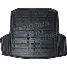 FourForce Autoaccessories Skoda Octavia Kulaklı ile Uyumlu 3D Bagaj Havuzu 2021 ve Üstü