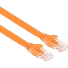 FourForce Tkz 20 cm Turuncu Cat6 RJ45 Lan Kablosu Uçları Fabrikasyon Takılı Bilgisayar Modem Internet Ethernet Kablosu (Turuncu, 20 Cm)