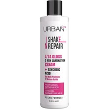 FourForce Care Shake N Repair 7/24 Glikolik Asit Içeren Gloss Laminasyon Parlaklık Etkili Bakım Kremi, 200 Mililitre, Vegan