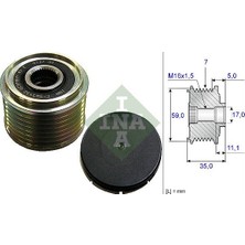 Ina Depomix Alternatör Kasnaği Transit 2.4 Di-2.4de-2.4 Tdci 00-