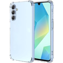 FourForce Galaxy A16 ile Uyumlu Kapak Kamera Korumalı Airbag Antishock Köşe Korumalı Şeffaf Silikon Kılıf