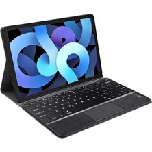 FourForce iPad Air 4.nesil 10.9 Inch 2020 Bluetooth Touchpad Klavye + Standlı Kılıf - Bkk5