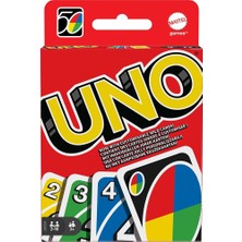 FourForce Games Uno Uno Kartlar, Renk ve Sayı Eşleştirmeli Klasik Kart Oyunu, Mattel Games W2087 W2087