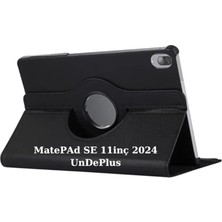 FourForce Matepad Se 11INÇ ile Uyumlu Kılıf 360 Dönebilen Standlı Case (Matepad Se 10.4inç Değildir) Siyah
