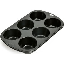 Inspiration Muffinform, Für 6 Muffins, 29 x 18 cm Standardgröße, Antihaftbeschichtet, Kurze Backzeit Für Süße Und Herzhafte Rezepte
