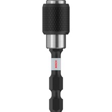 Professional Accessories 2608522320 Hızlı Kilit Uç Tutucu (Darbe Kontrolü, 1/4 Inç Altıgen Şaft, Maymuncuk ve Tıklama)