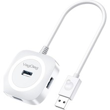 FourForce 4 Portlu USB 2.0 Çoklayıcı Hub Beyaz