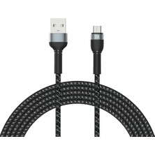 FourForce Serisi Micro USB Örgülü Şarj ve Data Kablosu 2A 3 Metre - FC313