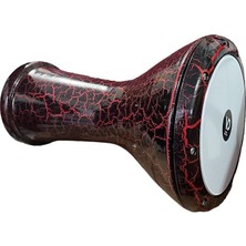 FourForce Darbuka/doumbek Döküm Alüminyum - Tuning Lugs & Rmvble Head (8 ½ Inç) (Çatlak Lav)