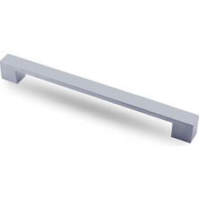 FourForce Cemre Çekmece Mutfak Dolap Kapak Kulpu Kulbu 192 mm Metal Kulp Krom
