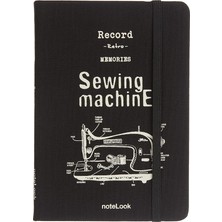 FourForce Scrikss Tekstil Kapak Çizgili Defter A6 Beyaz