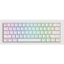 FourForce K530 Pro Draconic Brown Switch Tkl Tr Q Rgb Beyaz Mekanik Kablosuz Gaming (Oyuncu) Klavye