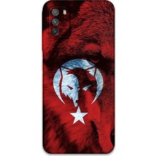 FourForce Poco M3 ile Uyumlu Türk Bayrağı Desenli Telefon Kılıfı + Ekran Koruyucu - 5856