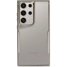 Akmanora Newface Samsung Galaxy S25 Ultra Kılıf Boyi Silikon Kapak - Titan Gri