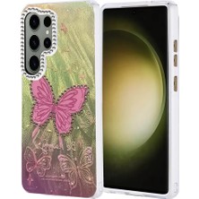 Akmanora Newface Samsung Galaxy S25 Ultra Kılıf Blade Aynalı Desenli Kapak - Desen 5