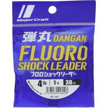FourForce Craft Dangan Fluoro Shock Leader DFL-1.0/0.165MM/4LB/2.4KG./30MT.