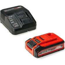 FourForce Einhell 4 Ah Plus Power X-Change Başlangıç Seti (1x 18V 4 Ah Akü, 1 x 3A Şarj Cihazı, 75 Dakika Şarj Süresi, Tüm Power X-Change Cihazları Için Uygundur)