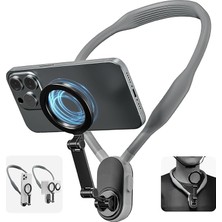 FourForce Iphone 17 16 15 14 13 Pro Max Için Montajı El Serbest Pov/vlog Esnek Spor Tutucu Boyun Telefon Tutacağı Tüm Telefonlar Için Uyumlu