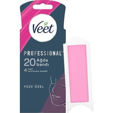 Easy Gelwax Teknoloji Normal Ciltler Için Yüze Özel Sir Ağda Bandı (1 x 20 Adet)