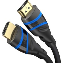 FourForce – 10K & 8k HDMI Kablosu, HDMI 2.1 B – 2m, 0,5-5m Arası Mevcut – Sertifikalı, Almanya’da Geliştirilmiş (Ultra Yüksek Hız Kablosu Pc, Ps5, Xbox, Monitör ve Tv Için – Siyah-Mavi)