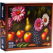 Witty Puzzlezz 500 Parça Puzzle: Meyveler ve Çiçekler