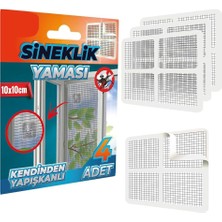 FourForce Sineklik Yama Tamir Bandı, Kendinden Yapışkanlı, 4 Lü Paket, Sineklik Yaması, 10X10 cm