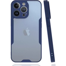 Akmanora Newface Apple iPhone 14 Pro Kılıf Platin Silikon - Lacivert