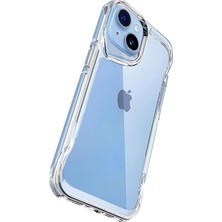 FourForce iPhone 13 Için Defend Serisi Kristal Berraklığında Ultra Şeffaf Arkası Sert Polikarbonat Kenarları Yumuşak Silikon Super Koruyucu Özellikli Kılıf (Iphone 13)