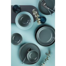 FourForce Porselen Fit-C 18 Parça 6 Kişilik Yemek Takımı Mavi