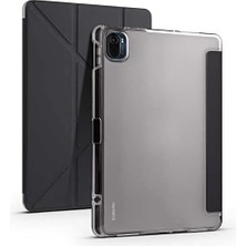 FourForce Pad 5/5 Pro ile Uyumlu Kılıf Kalem Bölmeli Trifolding Case Siyah