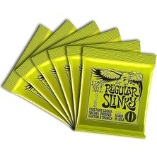 FourForce Ball Regular Slinky Nickel Wound Electric Guitar Strings 6 Pack - 10-46 Gauge