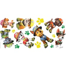 FourForce RMK3611GM Paw Patrol Orman Soyma ve Yapıştır Dev Duvar Çıkartmaları
