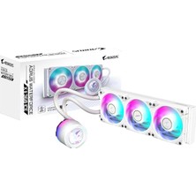 Aorus Waterforce x Iı 360 Ice Manyetik Kilitleme Mekanizmalı Fan, 60 x 60MM Full Color LCD Ekran, Profesyonal Gaming Sıvı Cpu Soğutucu