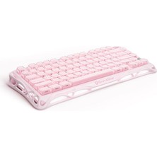 FourForce Mercury K1 Rgb Kablosuz Mekanik Gaming Klavye, Alüminyum Çerçeveli, Ingilizce Q, Special Edition, Pembe