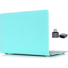FourForce MacBook Pro 13 Inç Kılıf ile Uyumlu, Mat Sert Kapak (2016-2019) A1706 A1708 A1989 A2159, Çizilmeye ve Darbelere Dayanıklı Koruma Kapak Flu Mat Tasarım Turkuaz