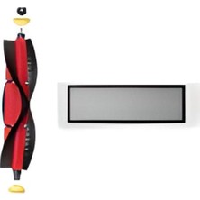 FourForce S5 Max S6 S6 Pure 2'li Yedek Parça Seti Roborock ile Uyumlu S5 S5 Max S6 S6 Pure Hepa Filtre,fırça Seti-2 Adet