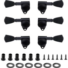 FourForce Cb-50 Akustik Gitar Için Kaliteli Profesyonel Burgu Takımı Black 1 Set