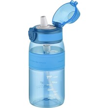 Fiftyfifty Pipetli(Isırılamaz) 440 ml Silikon Gövde Tritan Su Matarası
