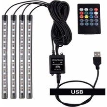 FourForce Girişli Rgb Ayak Altı LED Sese Duyarlı LED Müziğe Duyarlı 12 LED