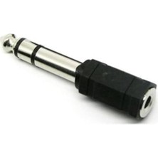 FourForce Anfi Amfi Kablo Jak Dönüştürücü Jack Çevirici Erkek 6.5mm Dişi 3.5mm Çivi Gitar Arkasıince
