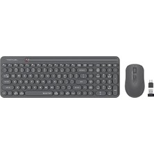 FourForce Tech FG3300 Air2 2.4ghz Kablosuz Q Türkçe Fn-Multimedya Klavye + 2000DPI Optik Mouse Set (Sessiz Ultra Ince Emoji Tuşlu ve Uyku Engelle Modlu)