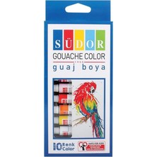 FourForce Boya Tüp 10 Renk 9 ml Paket Guaj Boya Seti 10 Lu
