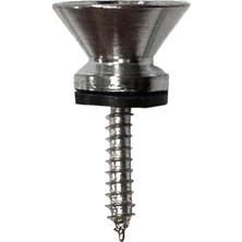 FourForce Pm1 Silver Metal Kaliteli Gitar Askı Pimi Omuz Askısı Takmak Için Vida Pim