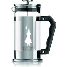 FourForce - Preziosa French Press: Yaklaşık 1l Kapasiteli Kahve Hazırlayıcı - 18/10 Paslanmaz Çelik Gövde - Bulaşık Makinesinde Yıkanabilen Borosilikat Cam Sürahi - Paslanmaz Çelik Filtre Sistemi